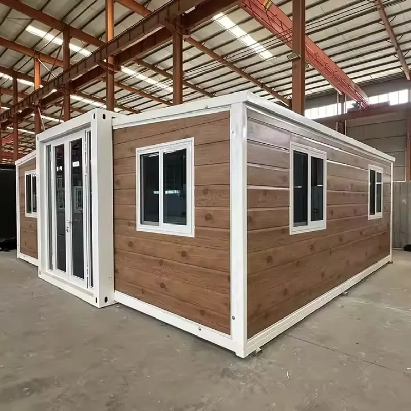 2025 New Design Tiny House 20ft Luxury Expandable Container House Prefabricated Houses with Roof Terrace Tiny Homes