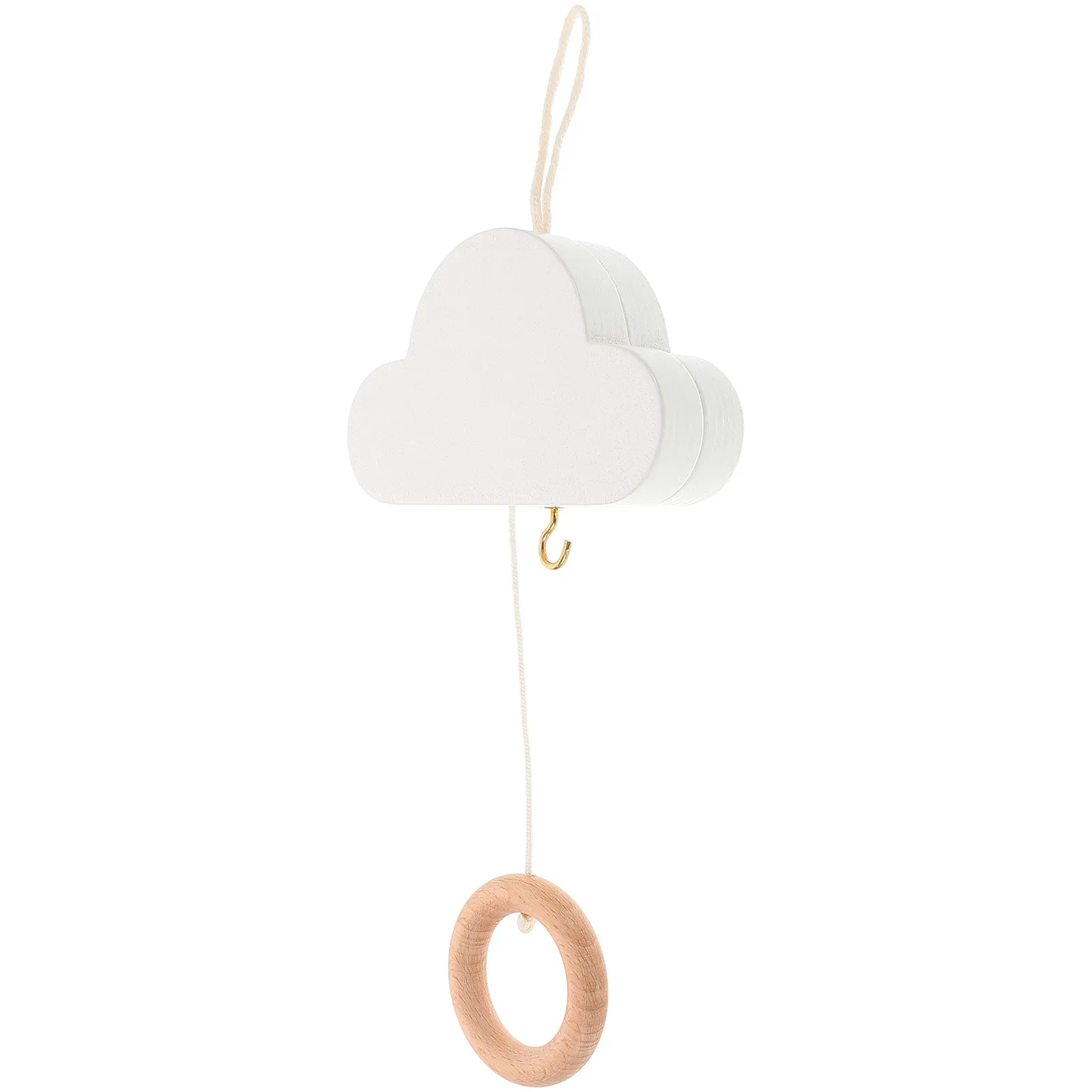 Mobile per Culla a Forma di Nuvola Minimalista Musicale per Neonati Sonno Rilassante Boho Decorazione Vintage per Cameretta