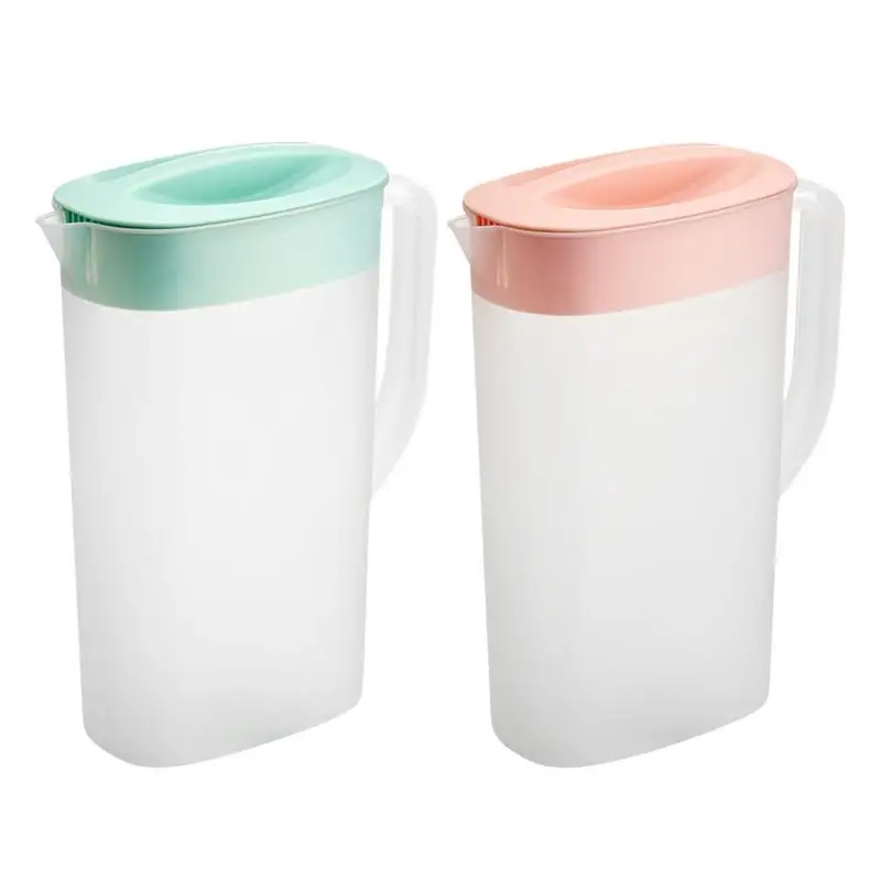 Pitcher For Fridge Door 2500ml Beverage Container Water Jar Heat & Cold Resistant Fridge Jug Water Pitcher For Soy Milk Coffee