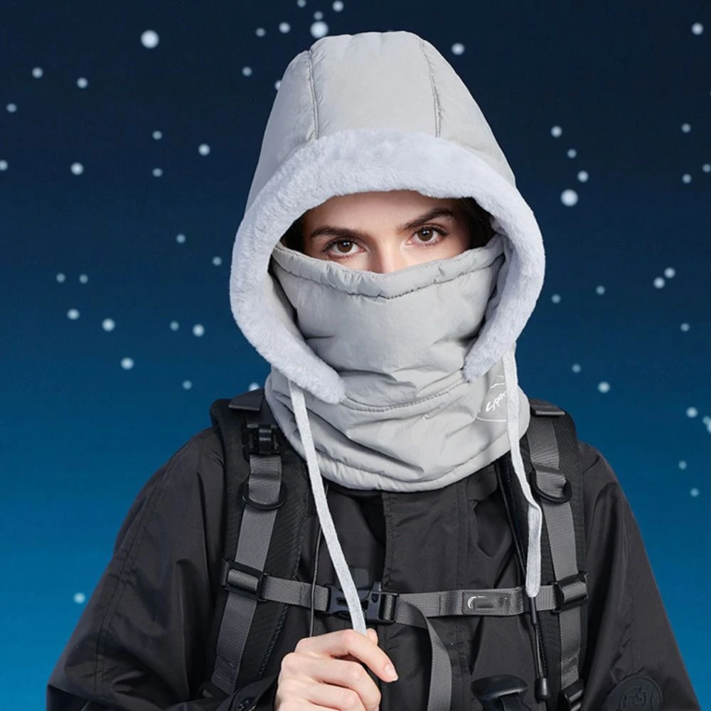 الدفء 3 في 1 الشتاء الدراجات قبعة الباردة مقاومة غطاء رأس وشاح دافئ قناع الوجه يندبروف سميكة لي فنغ قبعة التزلج