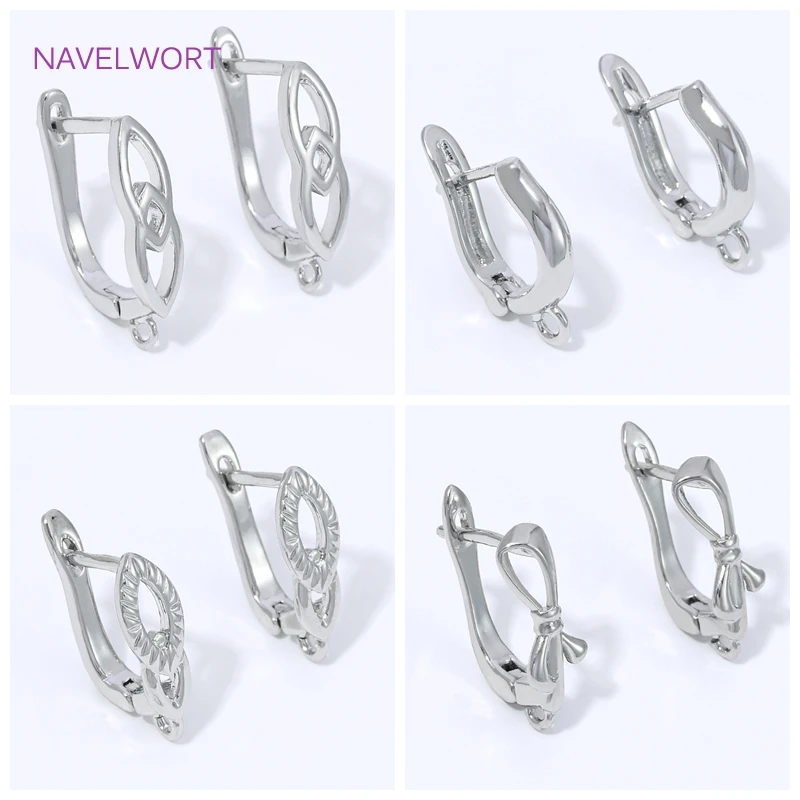 Crochets de boucles d'oreilles en laiton plaqué or 18 carats, attaches à levier pour boucles d'oreilles, accessoires faits à la main pour la fabrication de boucles d'oreilles DIY