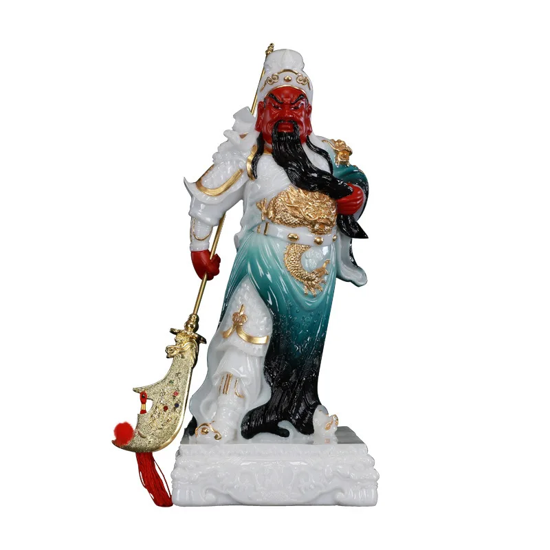 Painted  Buddha statue is dedicated to the statue of Guan Erye, the god of   Wusheng Guan Emperor