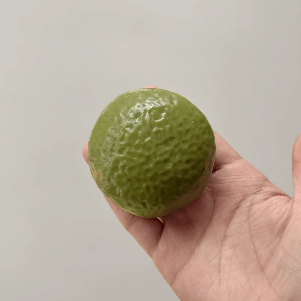 Crunchy Texture Stress Relief Ball Squeezing Sensory Soft Candy Style Squeeze White Chocolate Matcha Handcrafted