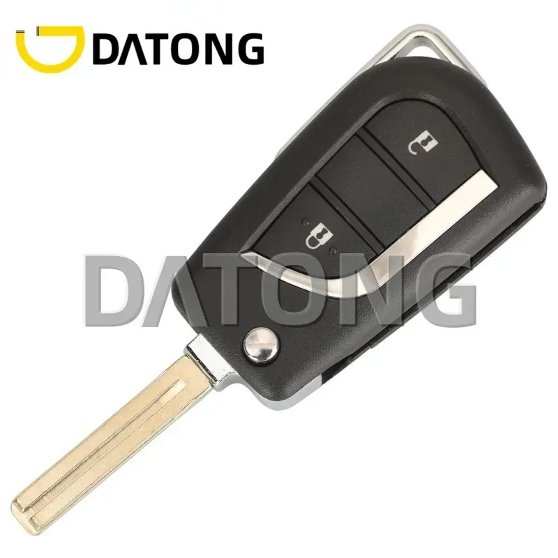 CHANKey 89070-0KB40 FCCID BA2TA 2 Buttons Remote Flip Key 433MHz H-8A Chip FOB For Toyota Hilux 2015 2016 2017 2018 2019 2020