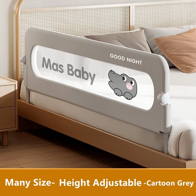 Foldable Protective Barrier Rail Anti-Fall Safety Infant Fence Baby Safety Bed Barrier Adjustable Bed Guardrail