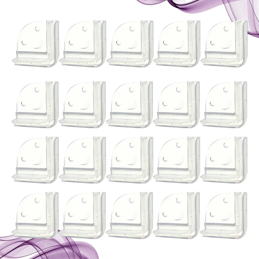 

20pcs Silicone Corner Protectors Kid Safe Transparent Desktop Guard Tea Table Protector Smile Face Design Furniture Home Safety