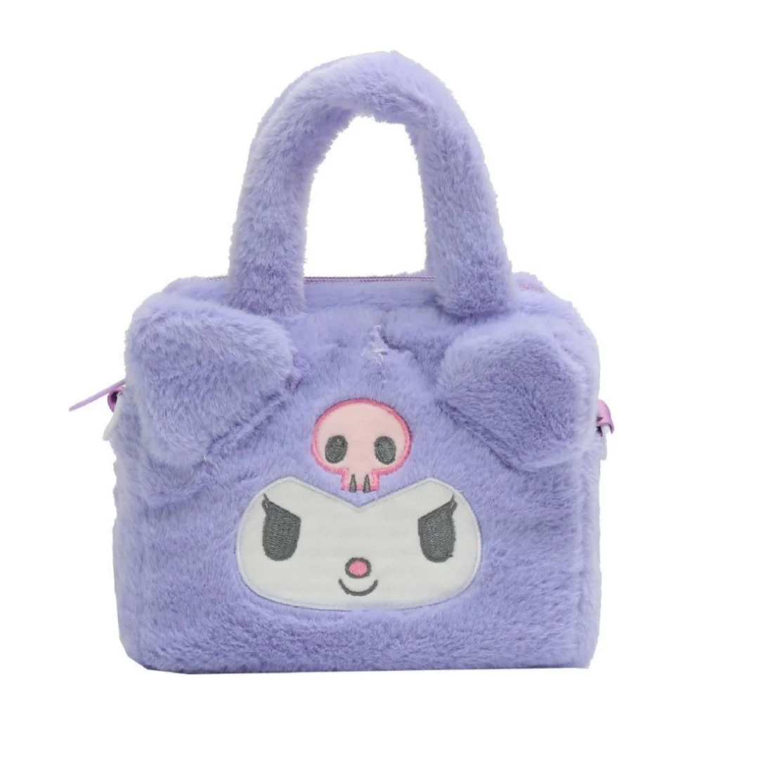 Anime Sanrio Kuromi Capybara Handtasche My Melody Cinnamoroll Plüsch-Kosmetiktasche Hello Kitty Reise-Aufbewahrungstasche Damen Spielzeug Geschenke – Detail 8