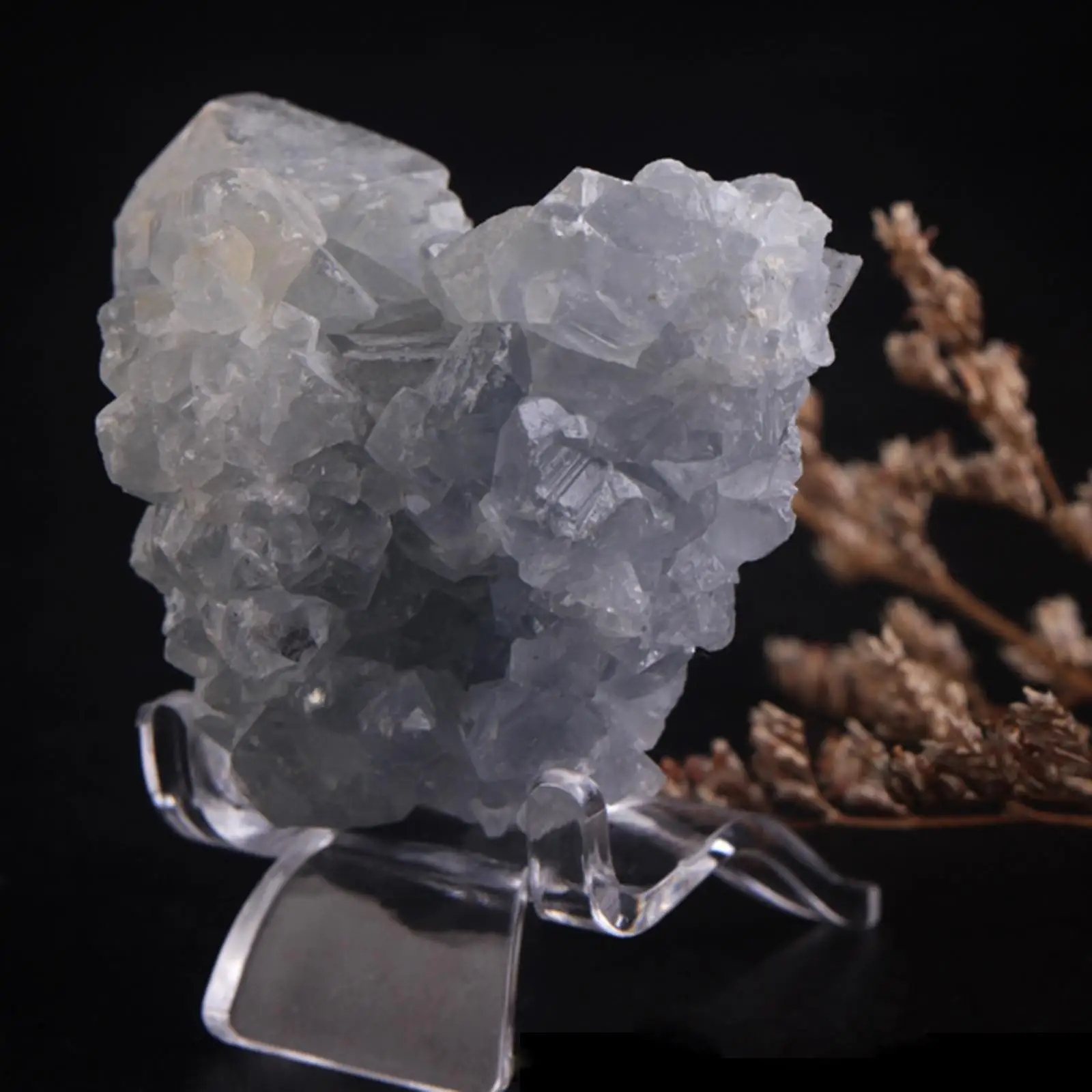 Acrylic Display Stand Shelf Base for Minerals Geode Collectibles Stones