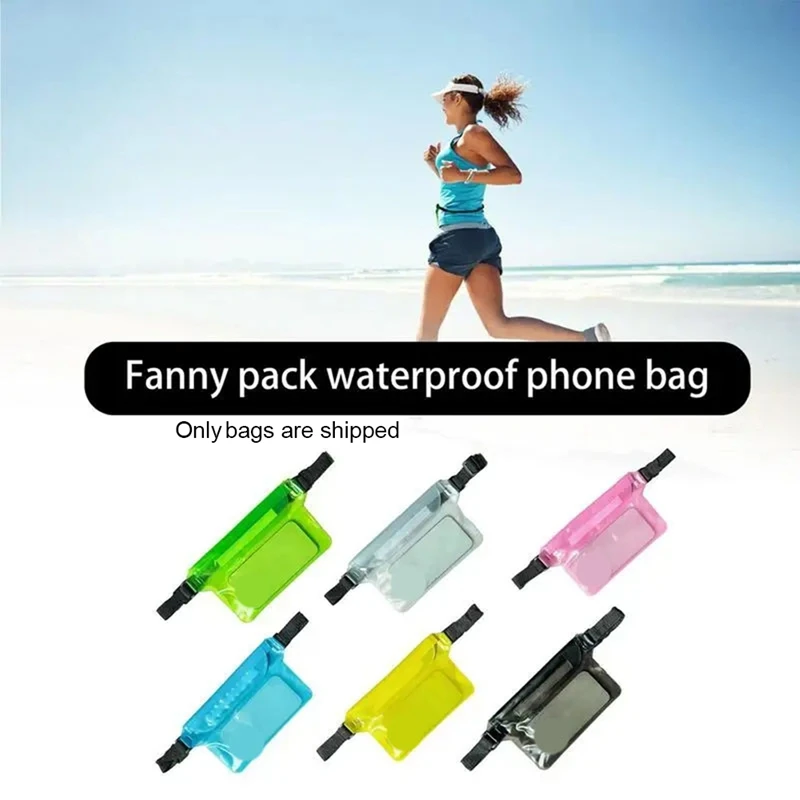 حقيبة سباحة مقاومة للماء من بولي كلوريد الفينيل ، انزلاق للتزلج ، الغوص ، حزمة خصر الكتف ، حقائب هاتف خلوي تحت الماء ، غطاء حافظة للشاطئ ، جديد