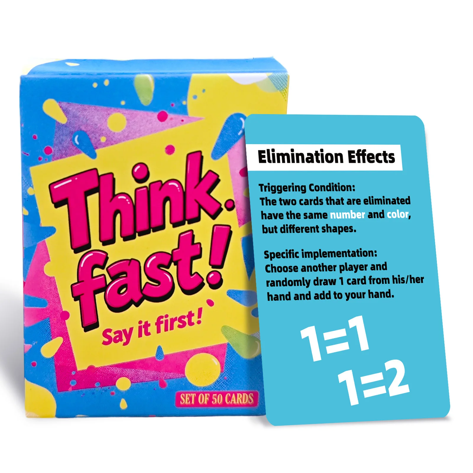 1 scatola di pensiero rapido numero puzzle gioco di carte per feste carte per bevande divertenti accessori per giochi di bevitori per eventi sociali