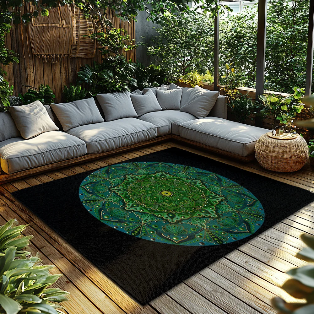 Area Rug Vintage Persian Carpet Bohemian Floor Mat Living Room Decor Home Decor Non-Slip Floor Covering Modern Abstract Design 8