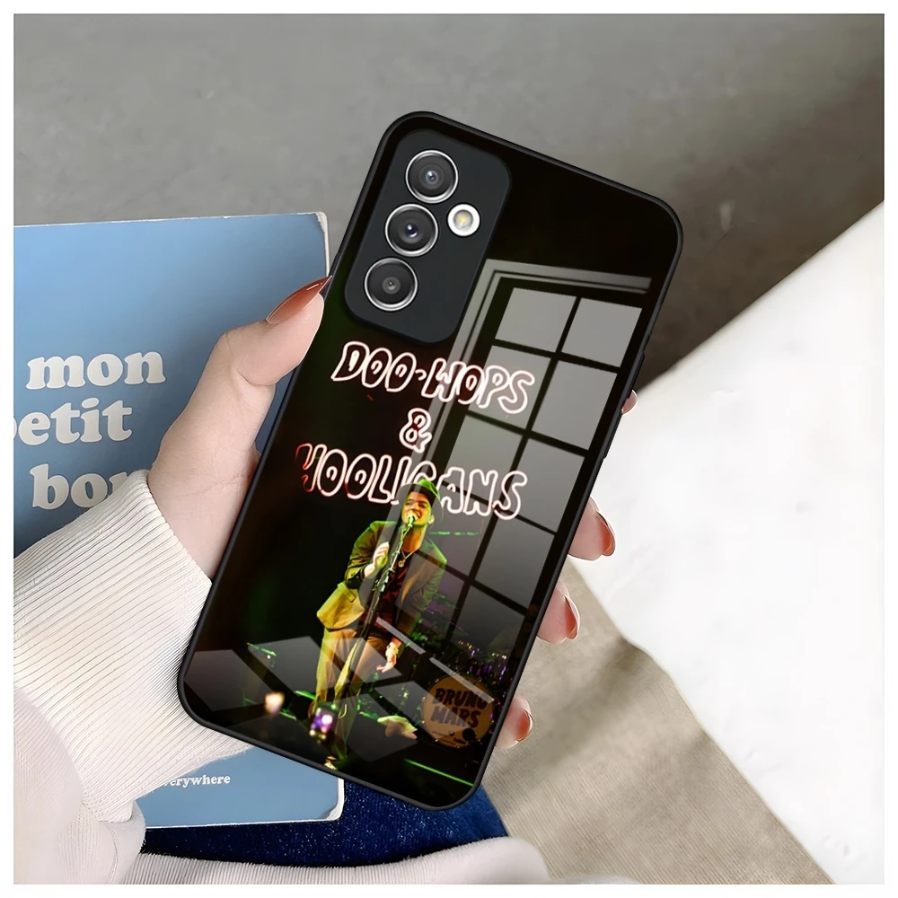 Singer Bruno Mars Phone Case for Samsung S24 Ultra S23 S22 S20 Fe S21 Plus Galaxy A54 A34 A24 A53 M54 Note 20 Glass Cover image 6