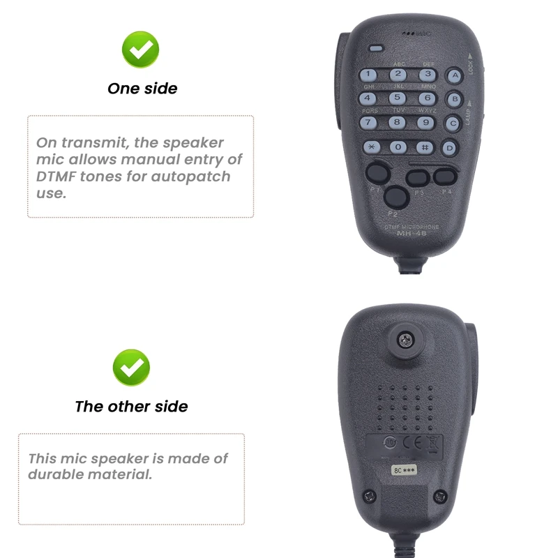 Altoparlante Per YAESU MH-48 MH-48A6J DTMF Altoparlante Microfono Per FT-8800R FT-8900R FT-7900R FT-1807 FT-7800R FT-2900R FT-1900R FT-15