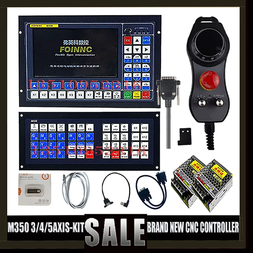 Upgrade New Offline Controller M350 3-axis 4-axis 5-axis Cnc System 1mhz G Code+latest Extended Keyboard+handwheel Mpg+75w24v