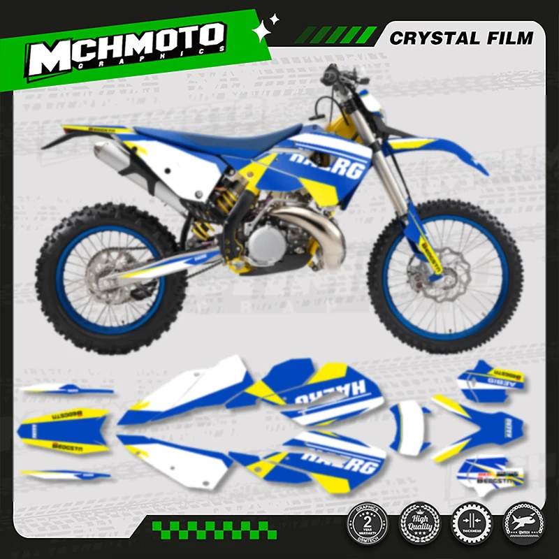 

MCHMFG MOTOR Custom Team Motorcycle Graphics Backgrounds Stickers Vinyl Decal for For Husaberg TE 2011 2012 003