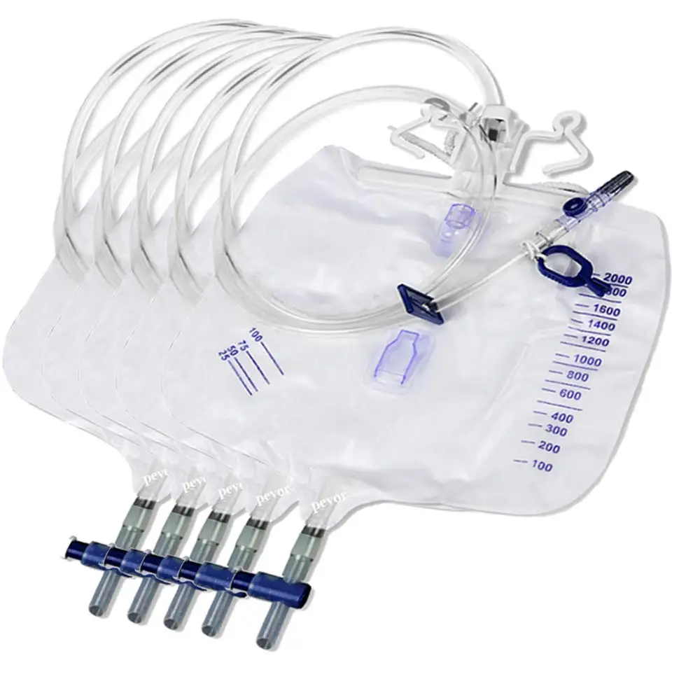 Urinary Drainage Bag Urine Collection Bag with Anti-Reflux Chamber Medical Drain Bag 48\