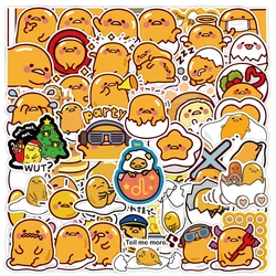 10/30/50/120pcs Sanrio Kawaii Gudetama Decoration Stickers DIY Laptop Phone Scrapbook Water Bottle Decoration Sticker Kids Toys
