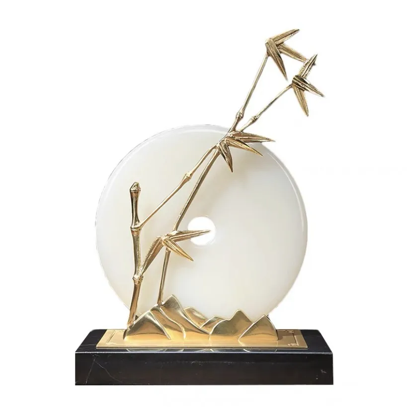 

Natural, jade, safety buckle, ornament, new Chinese style, office, desktop, decoration