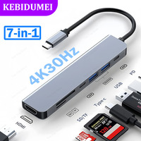 7-in-1 USB C Docking Station USB C HUB Type C to HDMI Adapter 4K30Hz 5Gbps High Speed USB C Splitter For Samsung Laptop Macbook