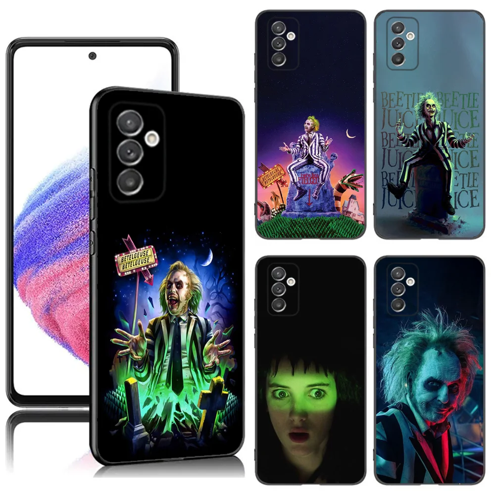 

B-Beetlejuices 2 Phone Case For Samsung S24,23,22,30,21,10,9,Ultra,Plus,Lite,FE,5G Black Soft Case