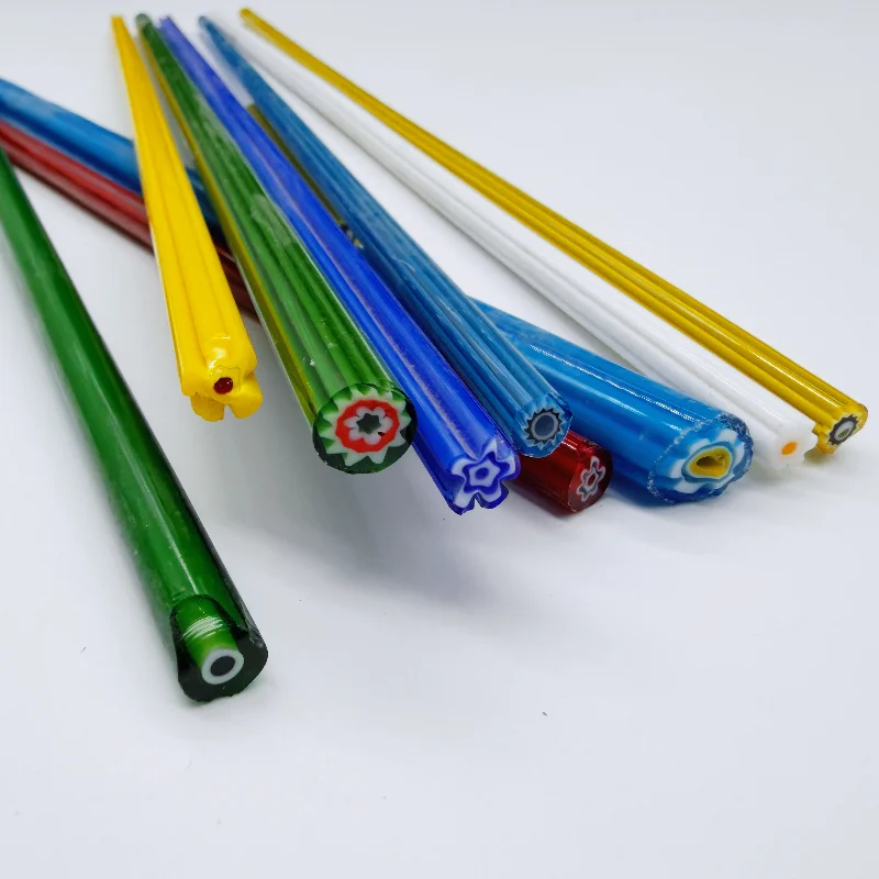 250g COE90 Frit Millefiori Fusing Glass Rod Jewerly DIY Materials Making in Microwave Kiln