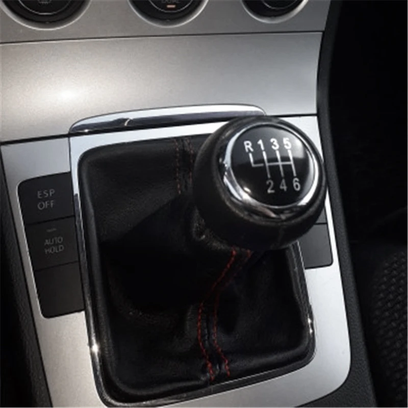 6 Speed Manual Car Gear Shift Knob Cap Cover For Golf V MK5 2003-2009