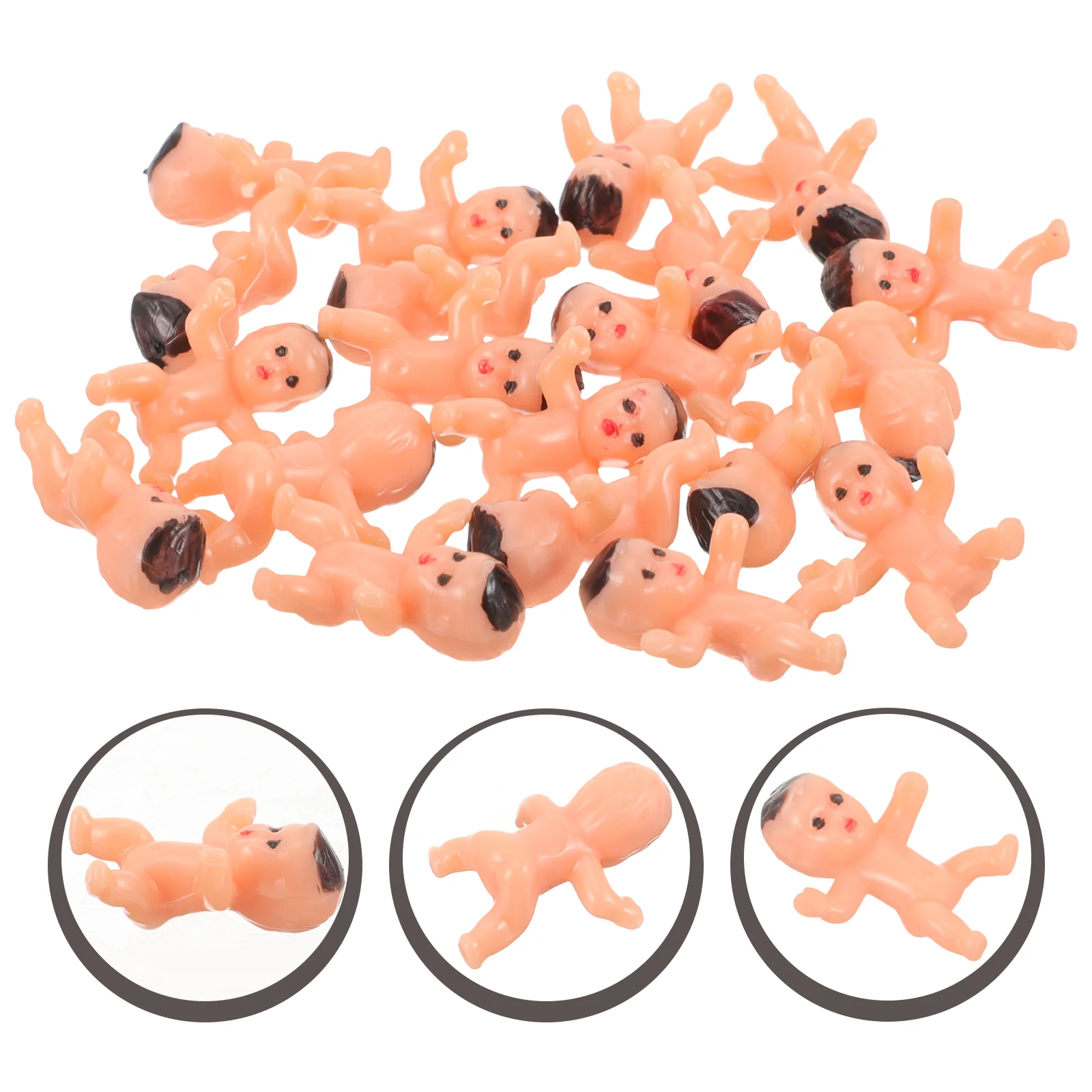

20 Pcs Baby Angel Party Favors Decors Shower Props Mini Babies Plastic Models