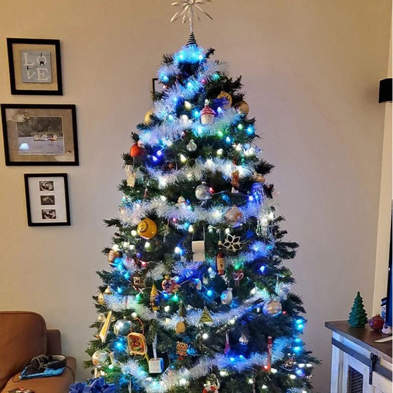 Colorful Remote Control LED Lights Portable Waterproof Halloween Christmas Lights Tree Lights With US Plug Easy Install