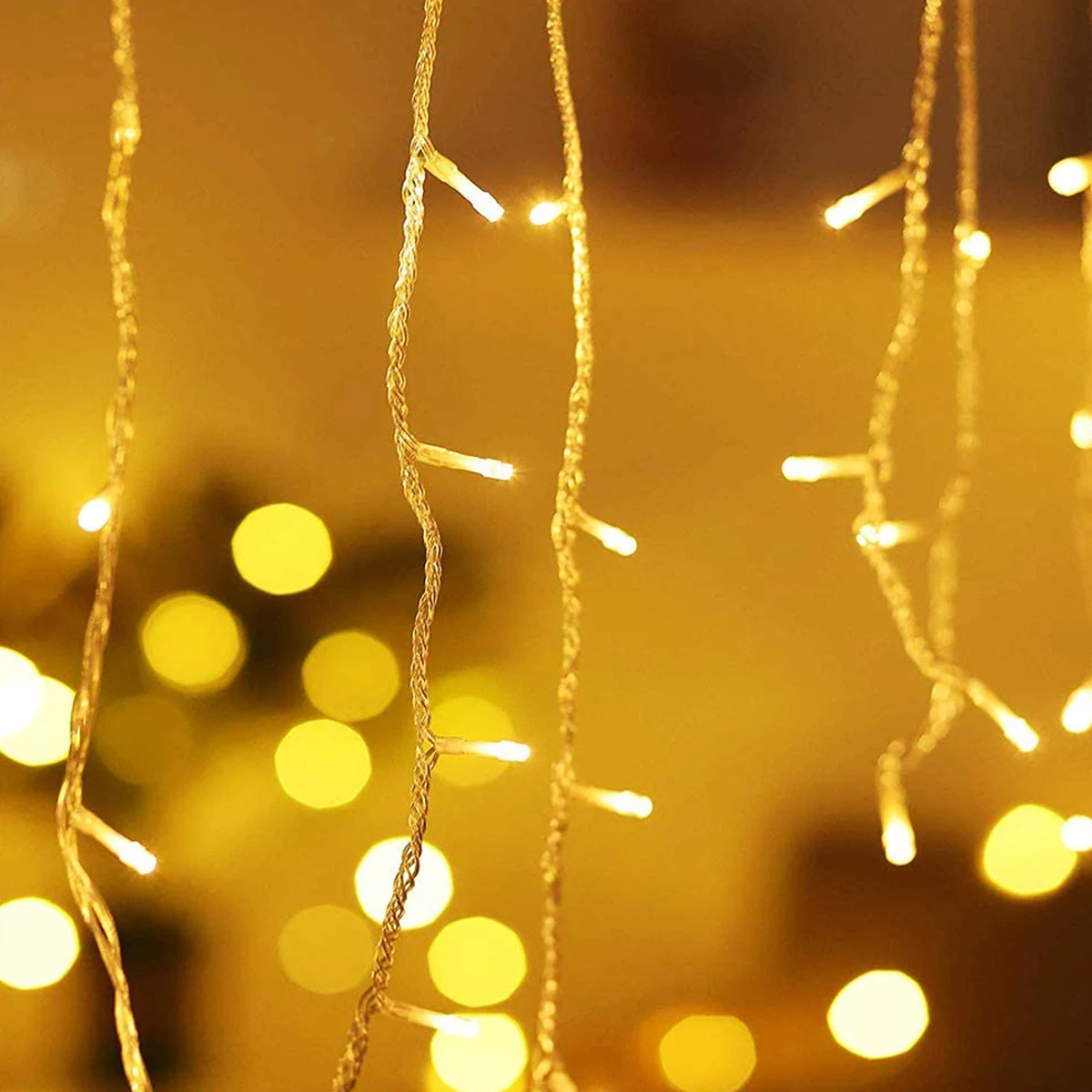 

5M Outdoor Waterproof LED Icicle String Light Drop 0.4-0.6m Fairy Lights Garden Pavilion Balcony Terrace Curtain Christmas Decor