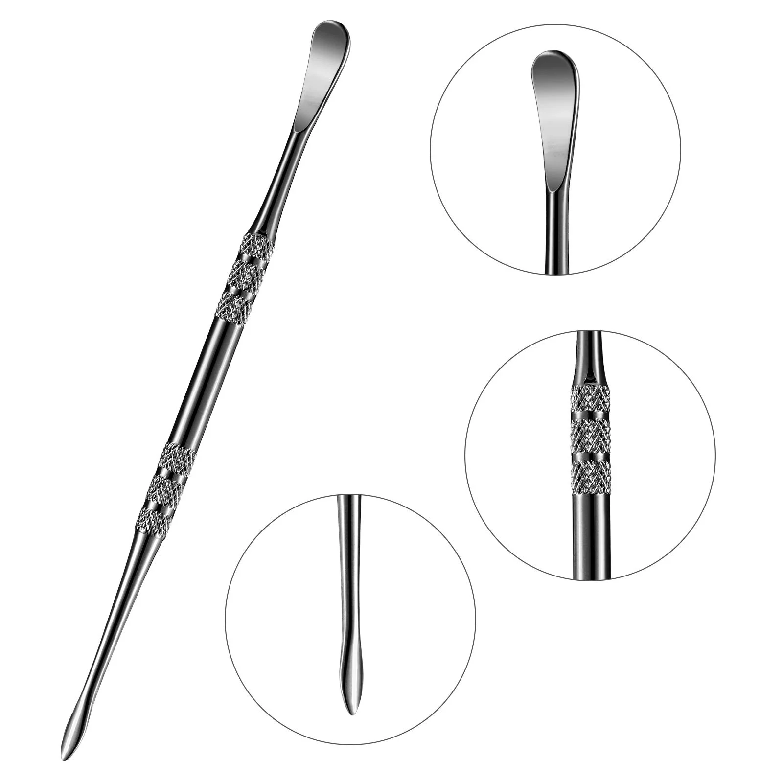 12cm/4.71in Solid Black 3 Packs Carving Tool Stainless Steel