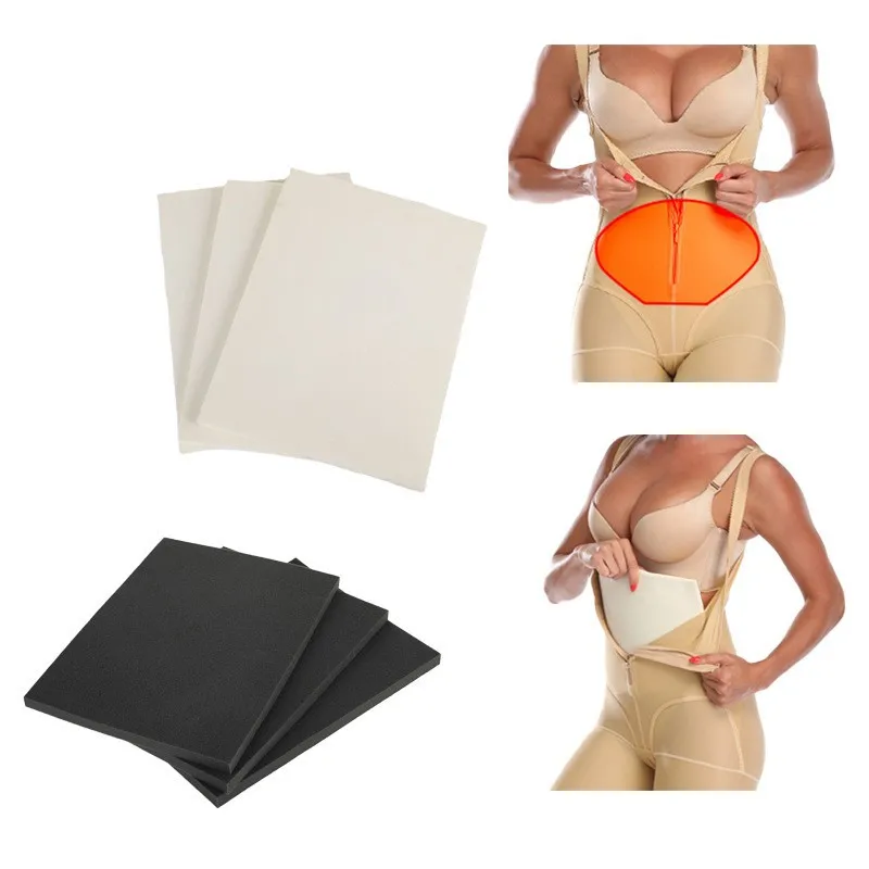 3 pieces Adjustable Lipo Foam Board Extra Thick Super Soft Post Surgery Liposuction Waist Belly Wrap Board for Arms Chin Abdomen