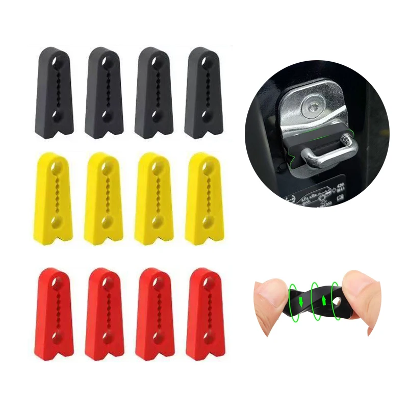 4pcs Sound Damper Door Lock Buffer For Suzuki Jimny Swift Vitara SX4 Renault Mazda Benz Kia Peugeot Fiat Honda Shock Absorber