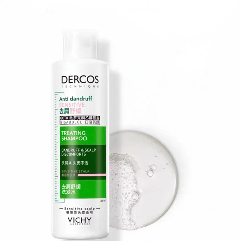 Dercos Original Oil Champú anticaspa 200 ml Aliviar la picazón y controlar el aceite Hombres y mujeres Anti pérdida de cabello