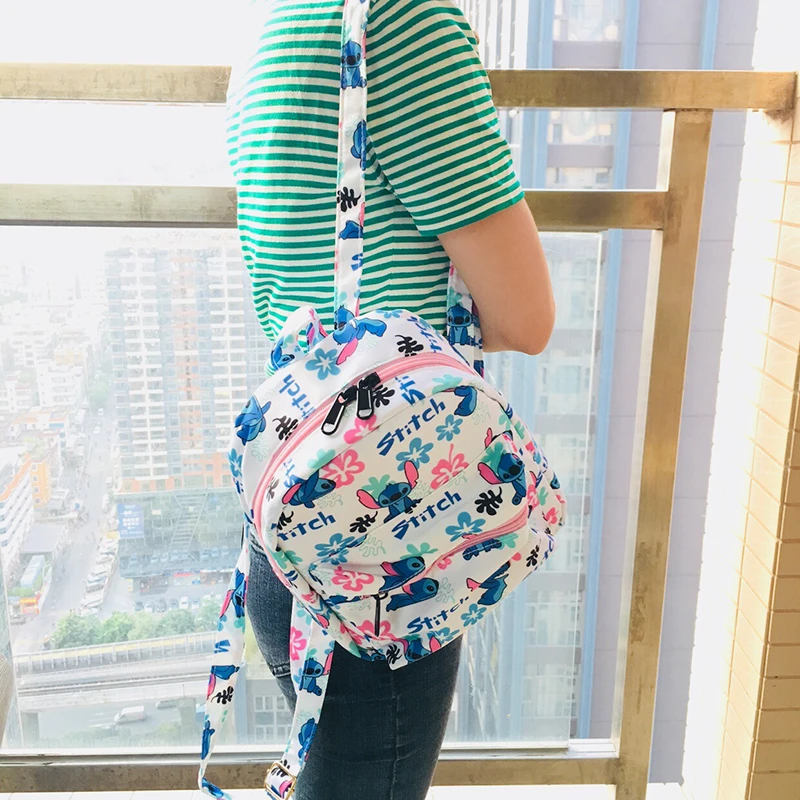 Disney Chip Dale Stitch Mickey Anime mini Backpacks Rucksacks Cartoon Backpack Casual Student Schoolbags travel Knapsack Unisex