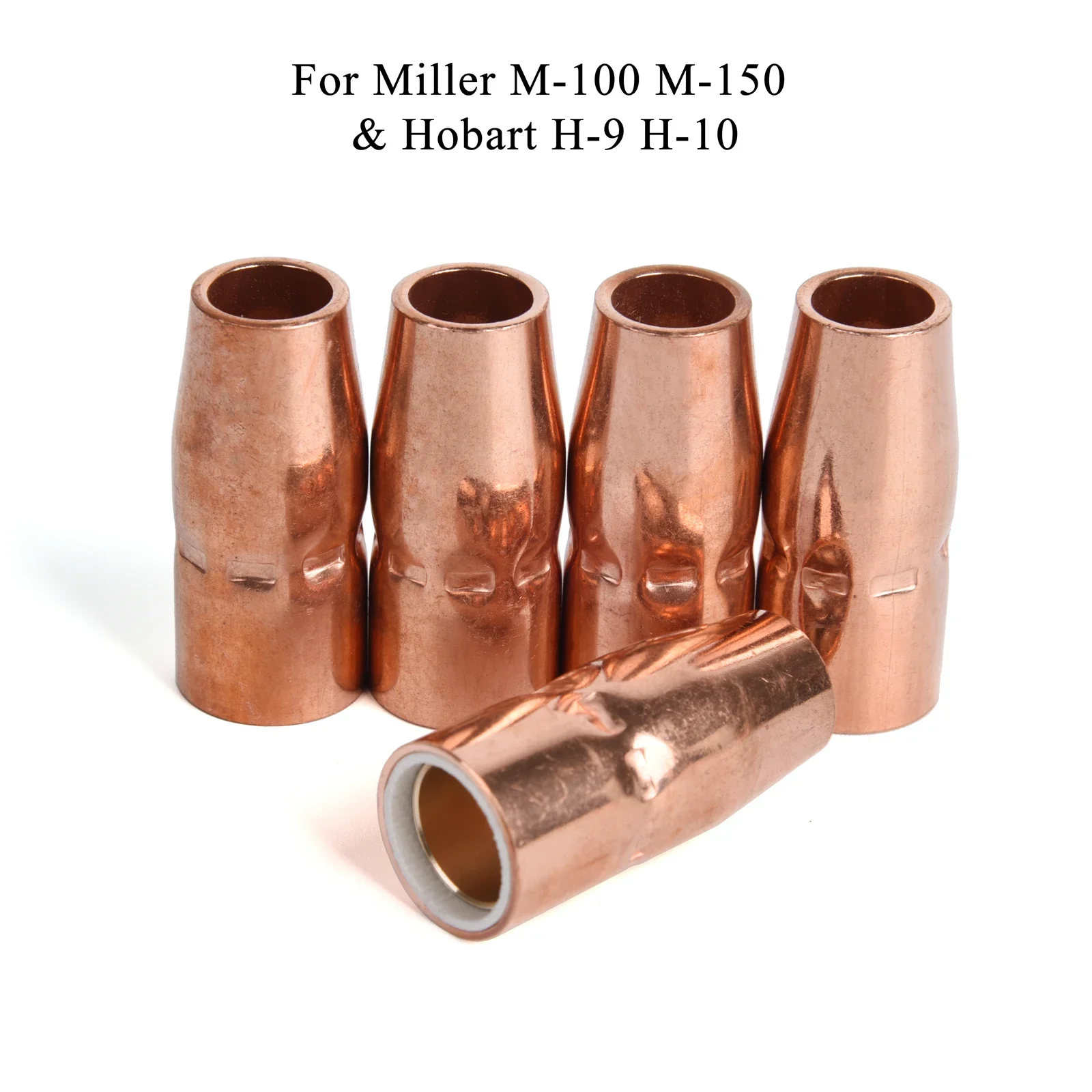 

5Pcs Gas Nozzle 246-372 246372 1/2" Fit Miller Millermatic M-100 (M-10) M-150 (M-150) and Hobart H-9/H-10 MIG Welding Torch