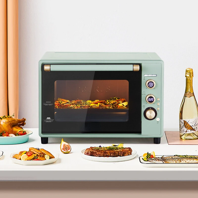 

Electric Oven for Household Use with 40L Capacity Enamel Inner Liner, Independent Temperature Control Hot Air Circulation