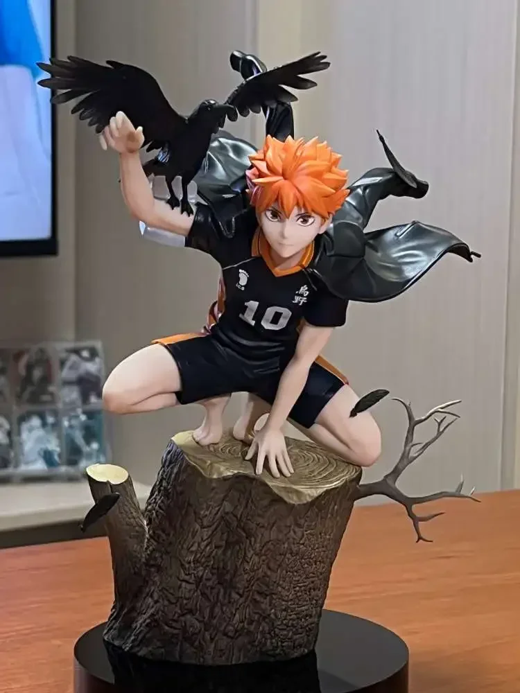 Bandai Haikyuu Anime Hinata Shoyo Kageyama Tobio Action Figure Desktop Ornament Collection Model Toys Desktop Decoration Gifts