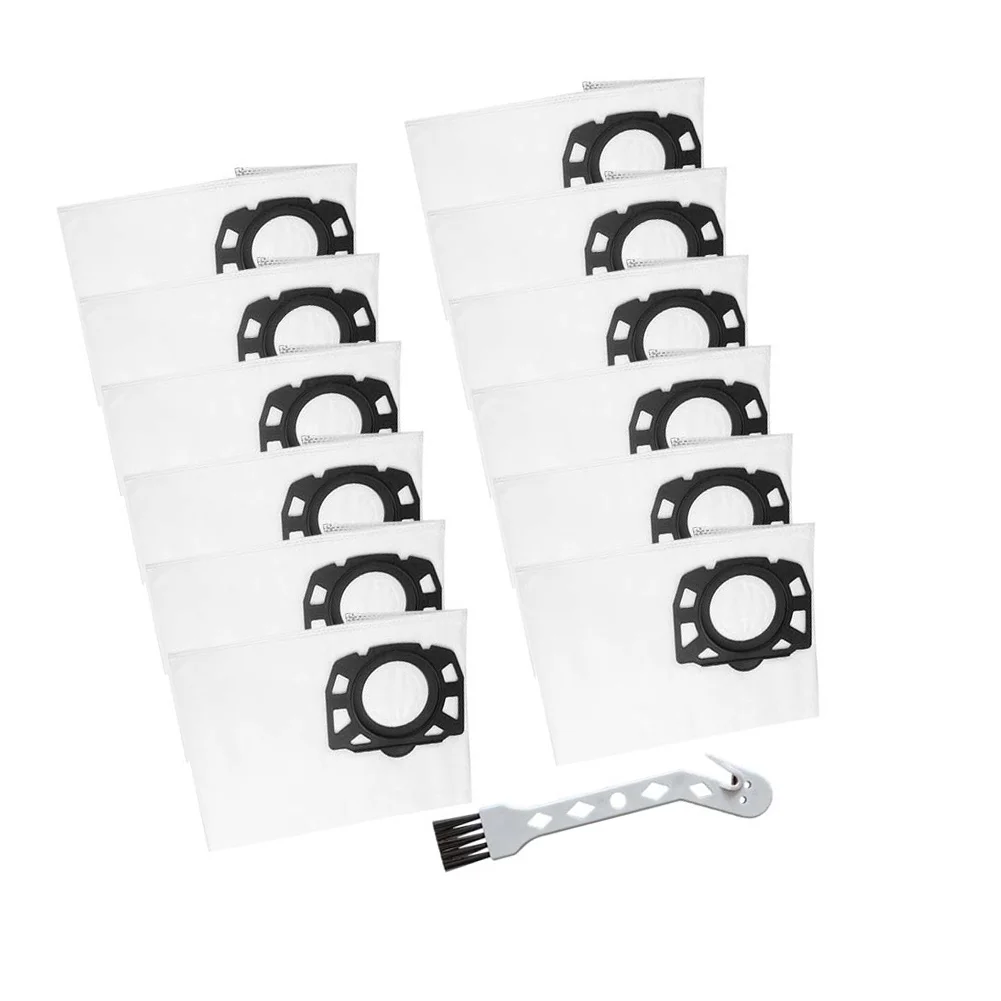 12pcs Non-Woven Dust Bag For Karcher WD2 Plus WD3 SE4002 Vacuum Cleaner Parts Replacement Dust Collection Bag