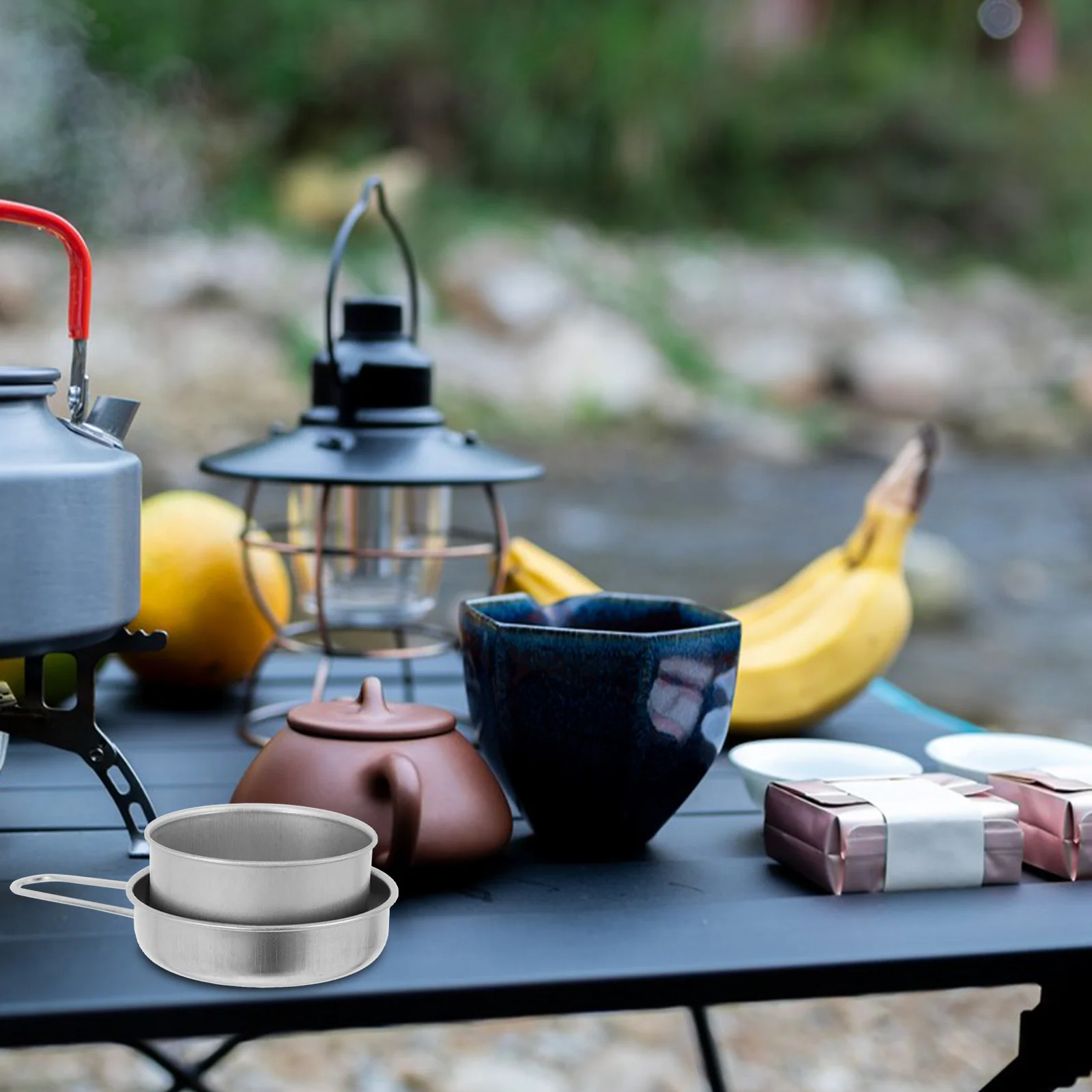 2 قطعة غطاء فولاذي غير قابل للصدأ مناسب عالمي لموقد الكحول كفاءة إطفاء الحريق أداة تخييم أغطية موقد الكحول #4