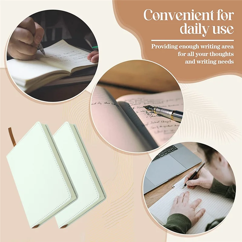 A42Z-4 Pcs White Blank Note Books Sublimation Note Books Notebooks For School Office (31X21cm, A5)