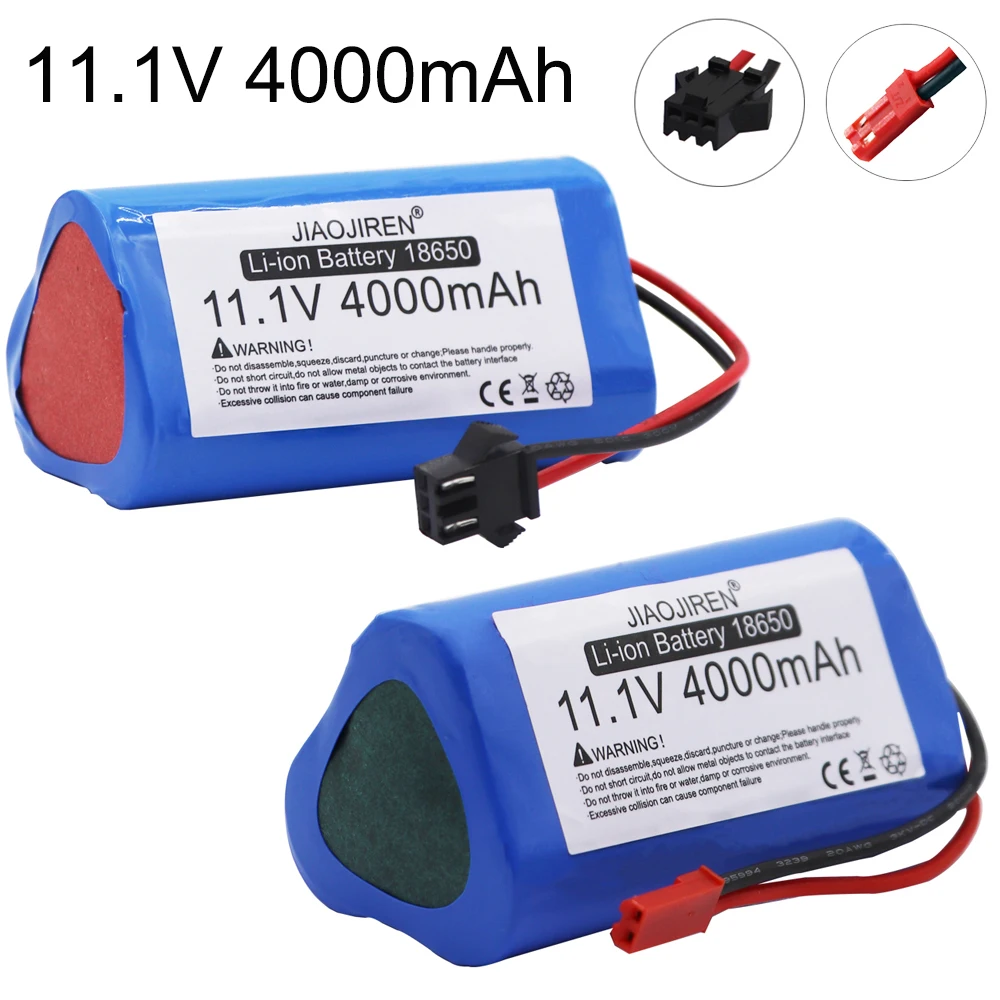 

11.1V 4000mAh 18650 Li-ion Replacement Battery for Ecovacs Deebot Deepoo CEN330 CEN332 Vacuum Robot Ecovacs Ilife V1 V3 X3 V5 X5