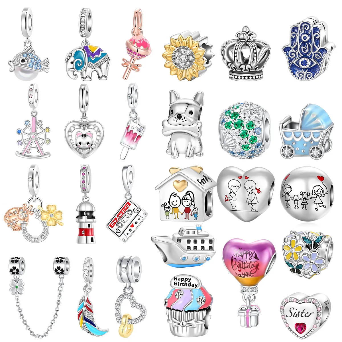 

Железная башня, перо, колесо обозрения, кулон, корабль, бусины, ювелирные изделия, бусины для оригинального браслета 925, Plata De Ley 925, бутик, подвески, подарок