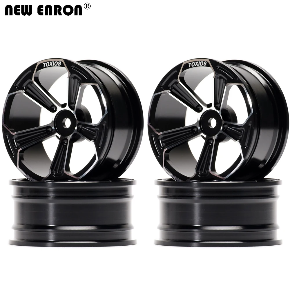 NEW ENRON Aluminum Alloy 5 Spoke Wheels Hub Rims  4PcsFor RC Car 1/10 On-Road Drift Sakura Traxxas Tamiya HPI HSP Kyosho RedCat