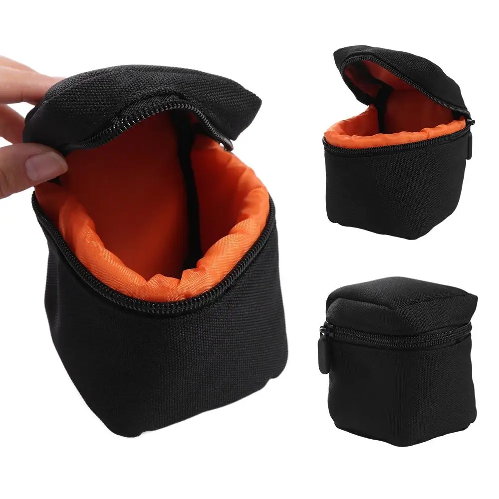 Lens Container Lens Protector Protective Pouch Case Camera Lens Pouch Camera Lens Bag Protective Case Lens Holder Case