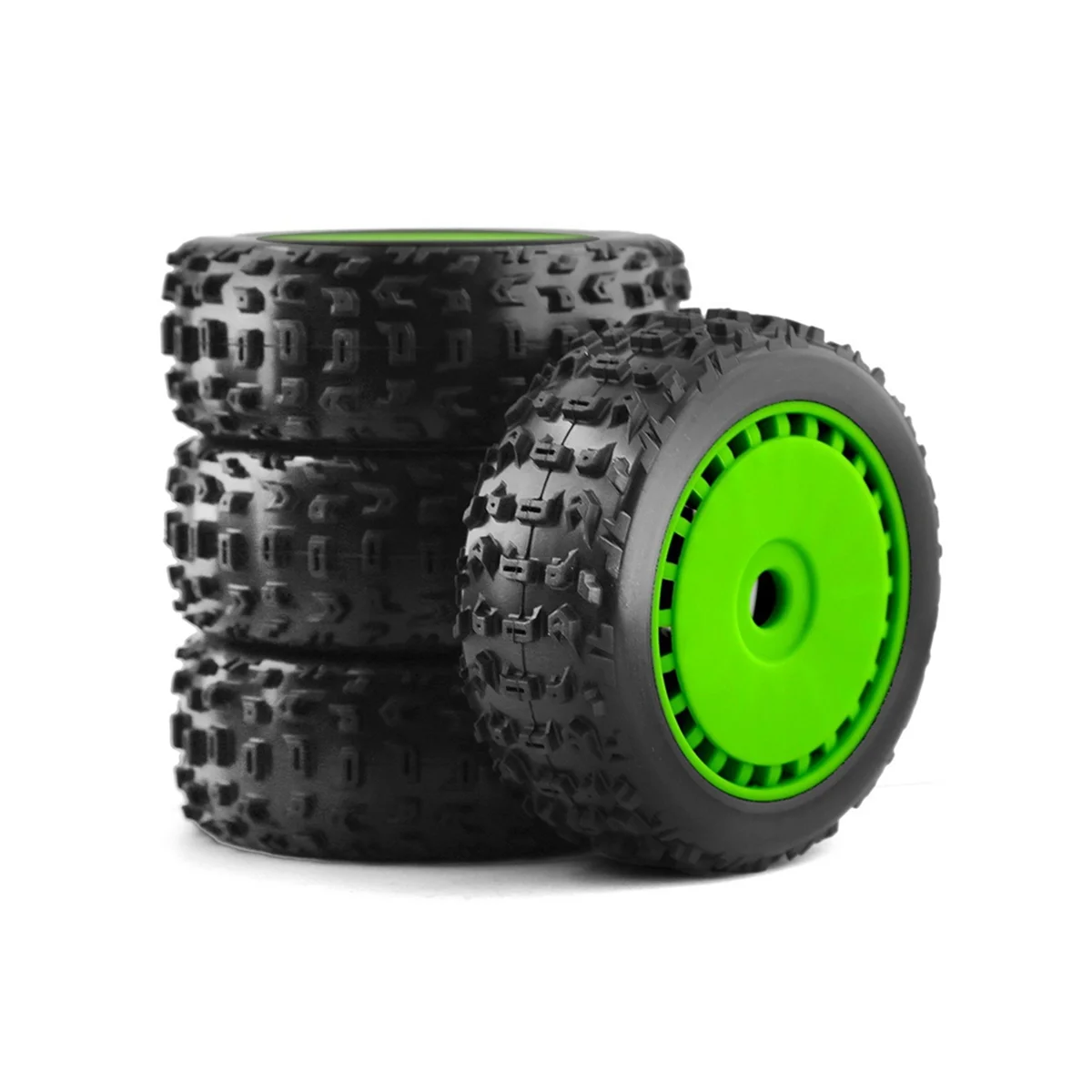 For 1/8 ARRMA KYOSHO BUGGY HSP Electric Yue Oil Yue 17mm Combiner Off-Road Tire,Green