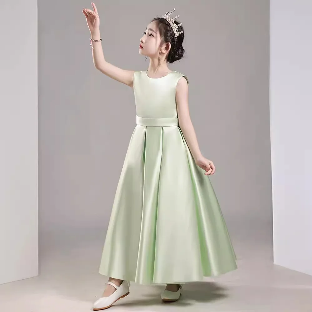 

Girl Elegant Party Evening Dresses Luxury Ceremonial Eid Dresses 2 5 8 12 13 Years Young Girls Green Dress Kid Children Costume
