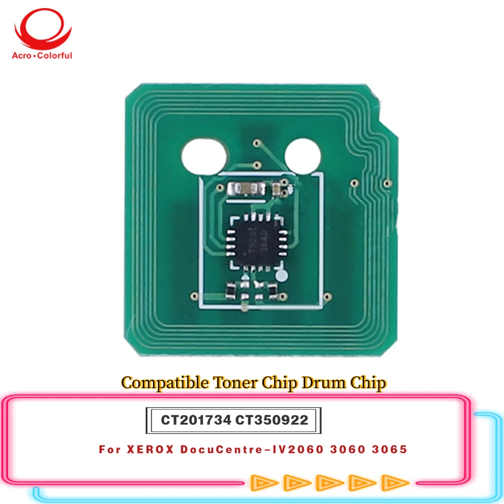 

10 шт. 25K CT201734 совместимый чип тонера сброс, применяется к ксероксу DC-IV2060 3060 3065, барабан CT350922