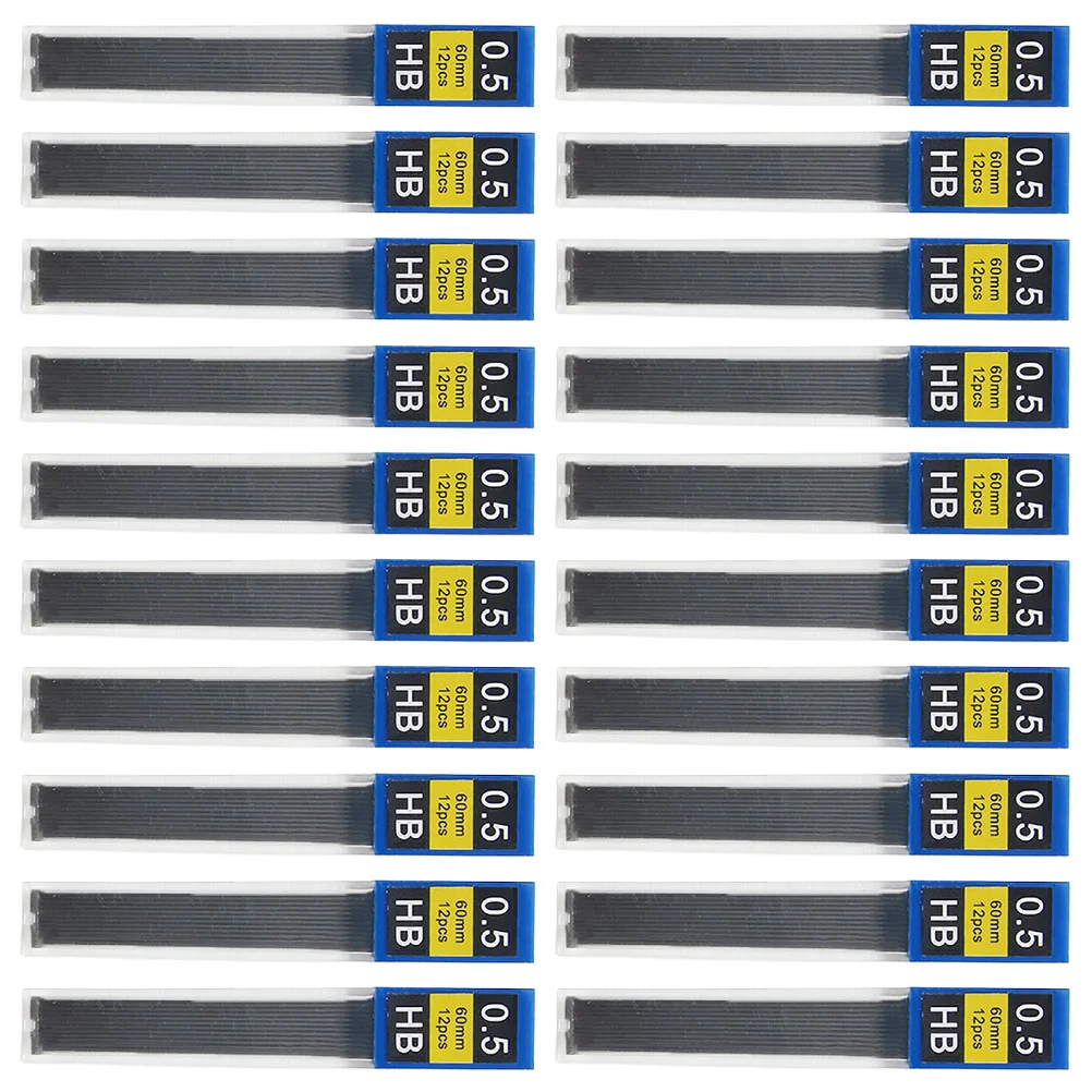 

0.5Mm Automatic Pencil Lead Refills Black Resin Core Break Resistant Smooth Writing For Mechanical Pencils School Office