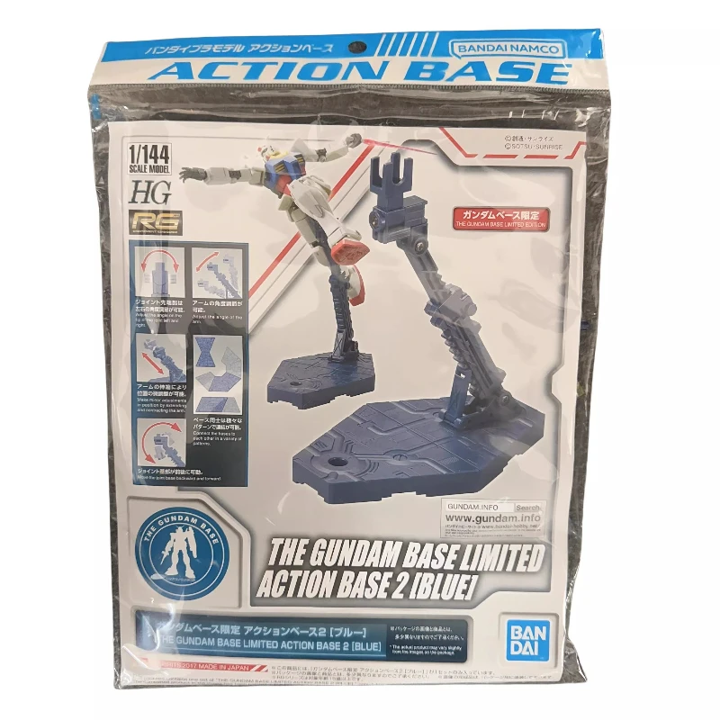 Bandai ACTION BASE RG HG MG 1/144 1/100 Halterung 1/2 Blaues Anime-Spielzeug für Kinder Actionfigur Geschenke Sammlermodell Ornamente