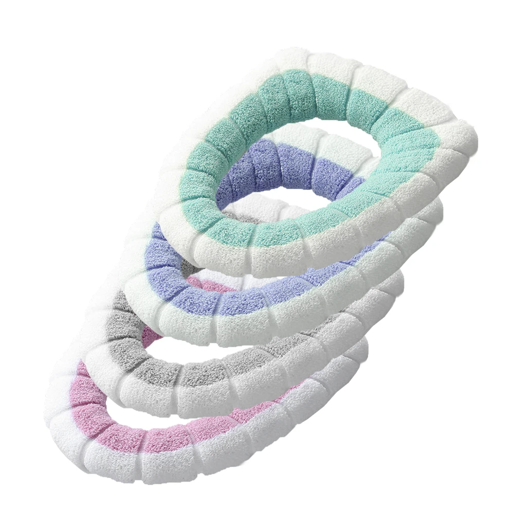 

4 Pcs Pumpkin shaped Toilet Seat Pad Soft Warm Fiber Machine H Washable Fast Dry Fits Most Seats Wonderful Gift